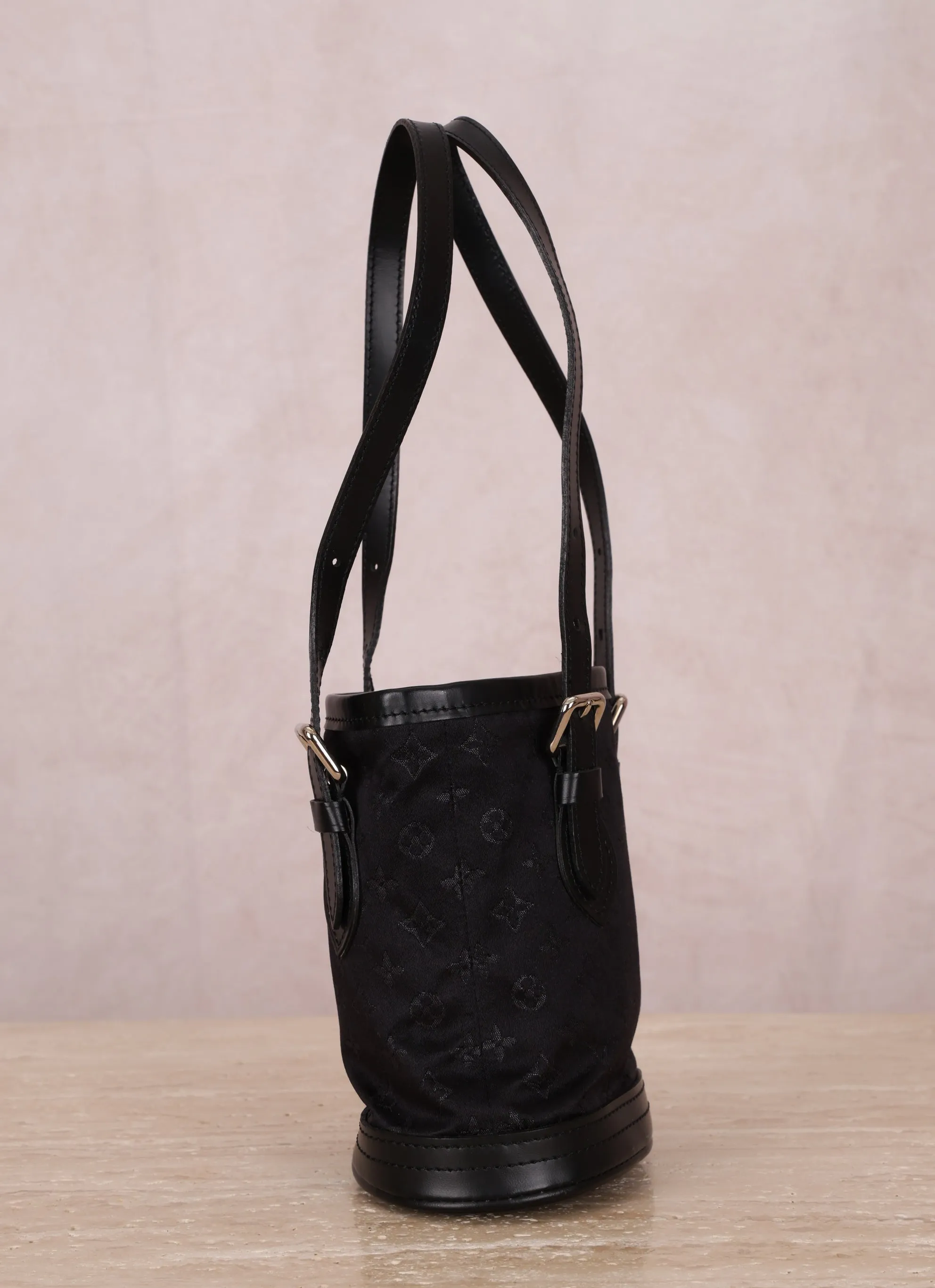 Rare Louis Vuitton Satin Mini Bucket Bag
