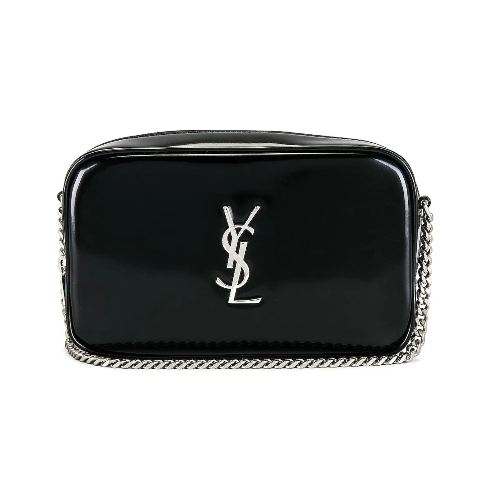 SAINT LAURENT Lou Mini bag in Shiny Canvas