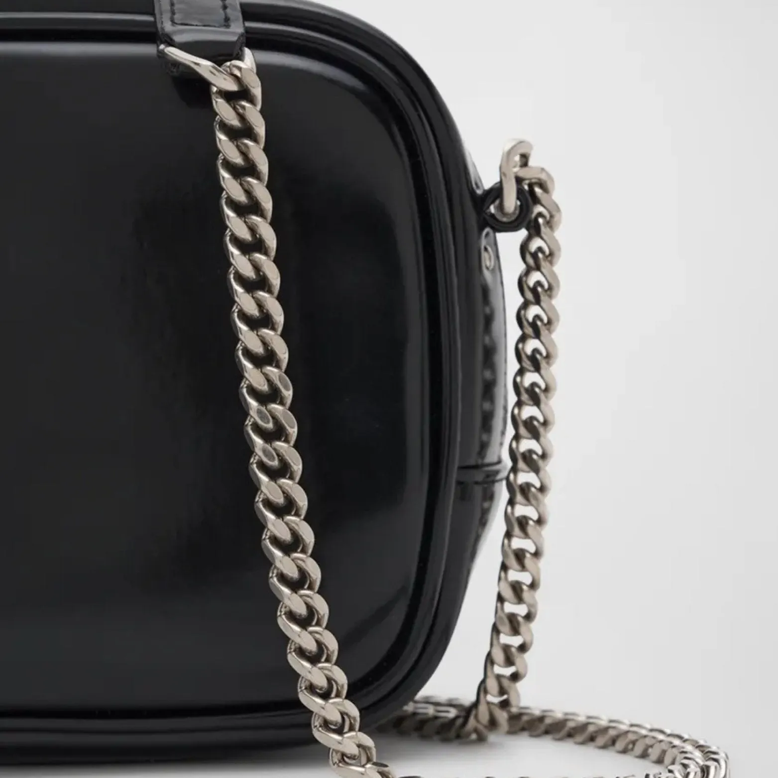 SAINT LAURENT Lou Mini bag in Shiny Canvas