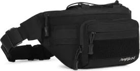 Tactical Fanny Pack Military Army Molle Edc Hip Waist Bag for Men Women 3.5L (Black)