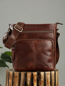 Teakwood Men's Leather Messenger Bag