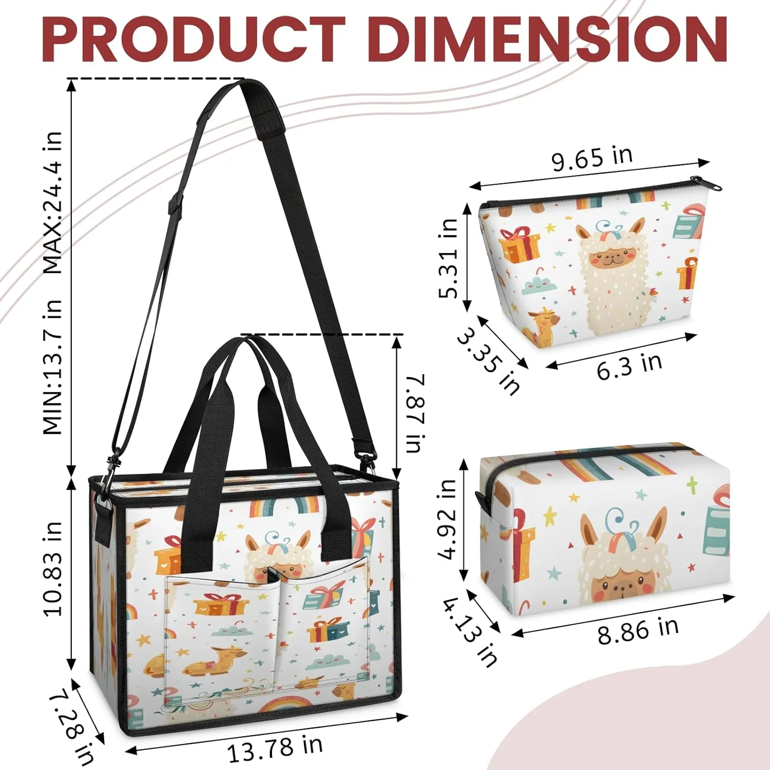 Tote Satchel Bag Set 3PCS for Women, Tote Briefcase Shoulder Handbag Purse Satchels