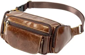 Vintage Large Capacity Outdoor Fanny Pack Crossbody Bag Shoulder