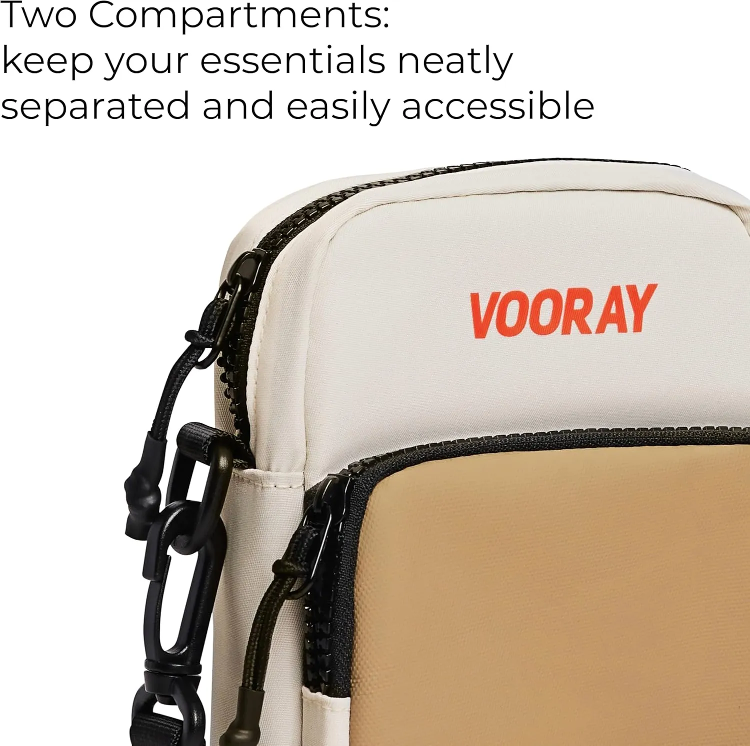 VOORAY 1L Lightweight Core Crossbody Bag  Adjustable Belt Bag for Gym & Travel