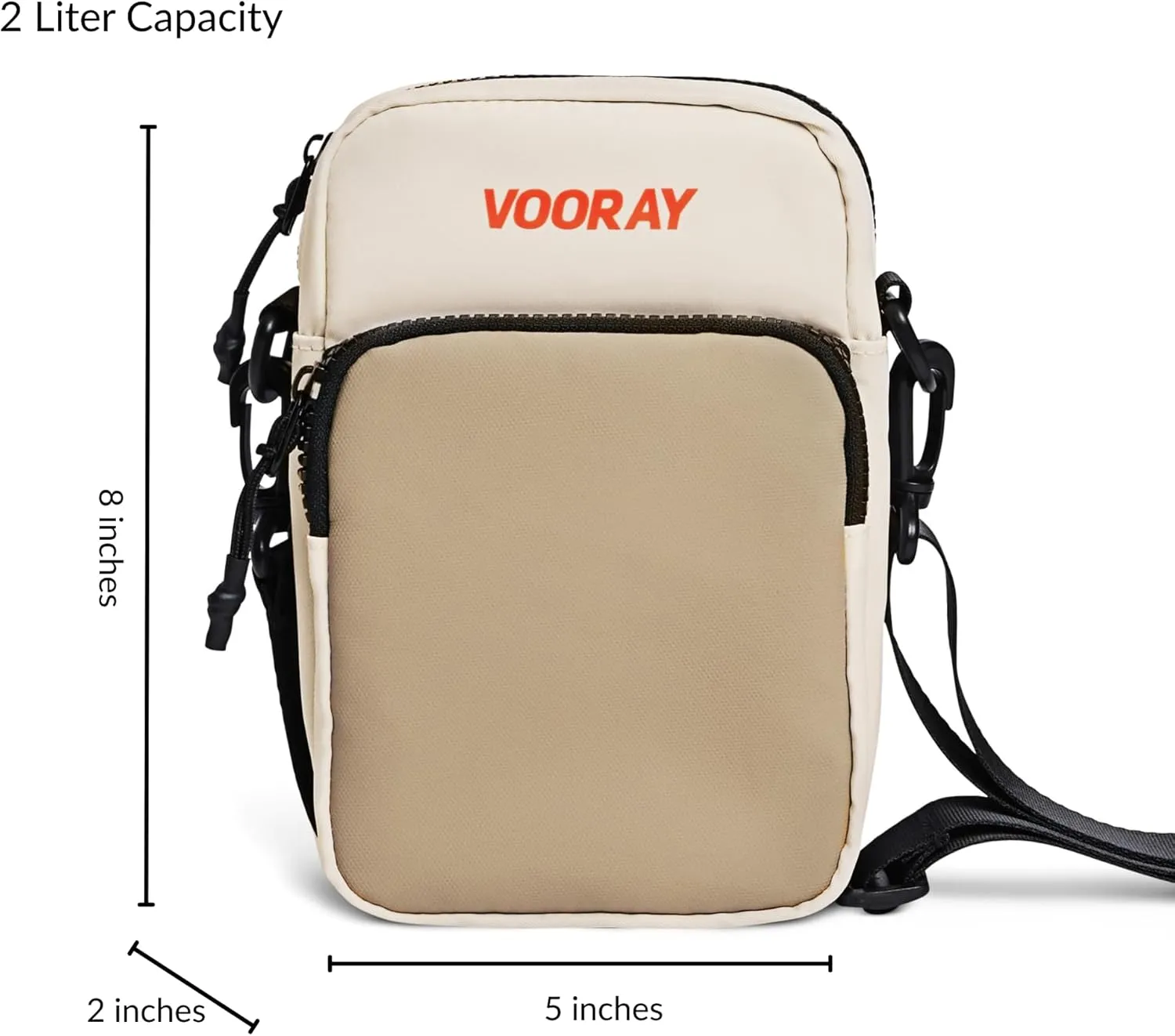 VOORAY 1L Lightweight Core Crossbody Bag  Adjustable Belt Bag for Gym & Travel