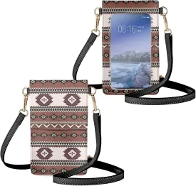WELLFLYHOM Mini Touchscreen Crossbody Phone Bags for Women with Card Slots Shoulder Bag Purse Leather