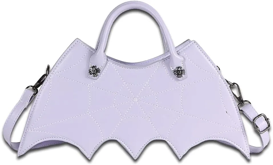 Women Fashion PU Leather Bag Unique Bat Shoulder Bag Cute Animal Purse Shopping Crossbody Bag
