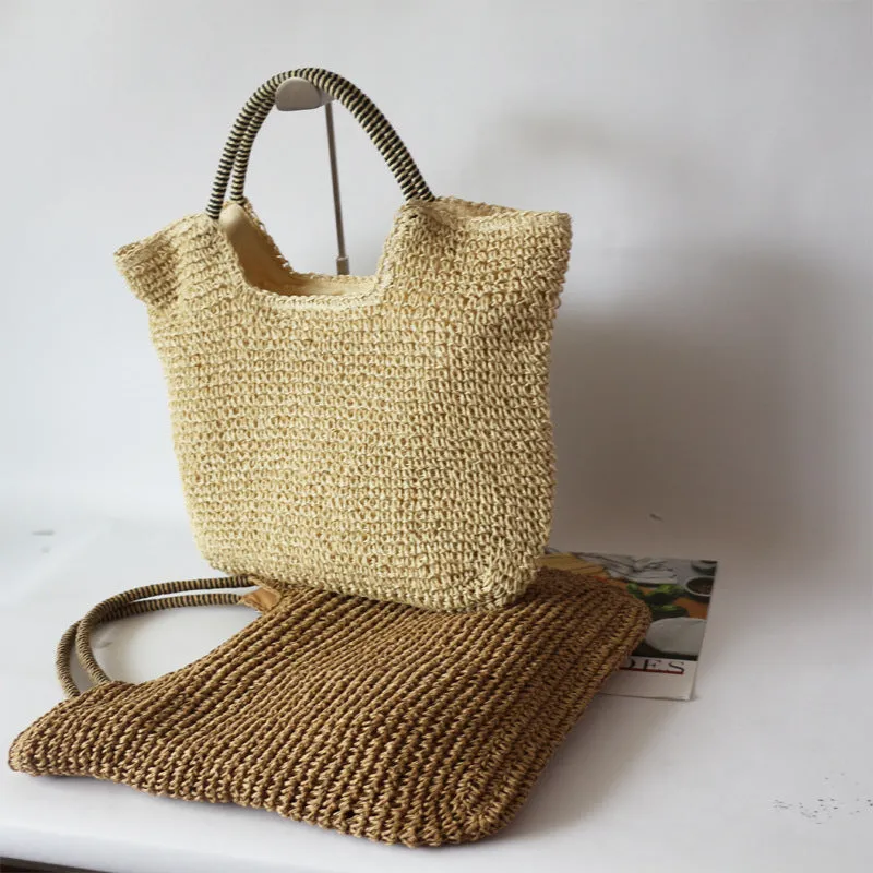 Women's Casual Summer Beach Straw Bag