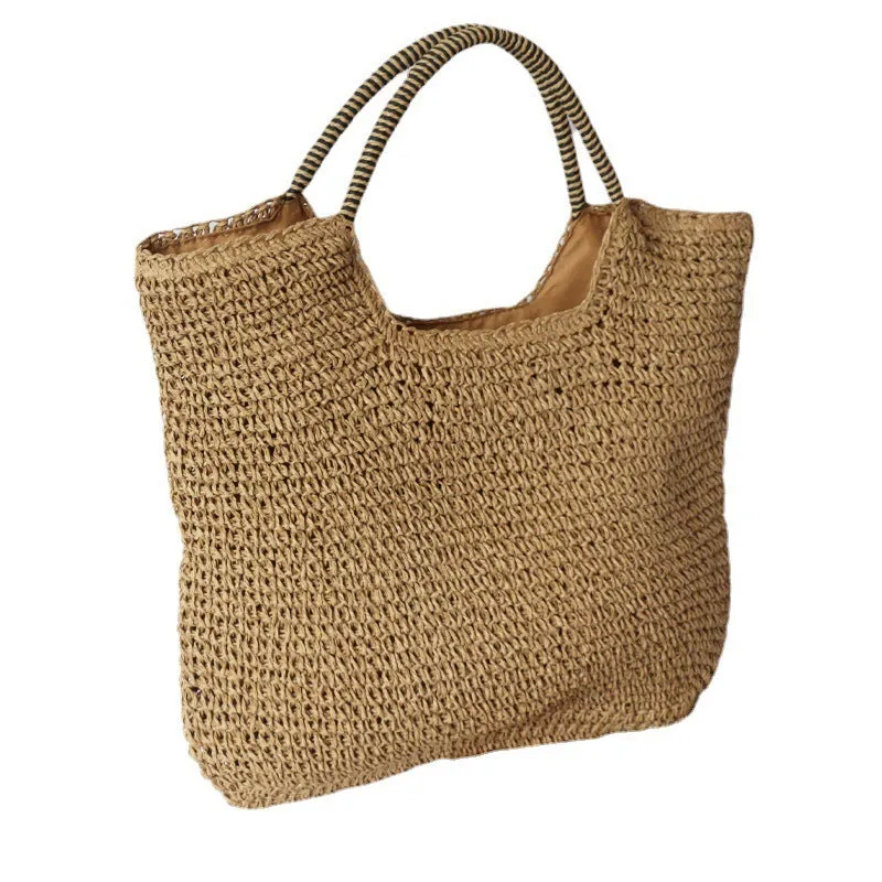 Women's Casual Summer Beach Straw Bag