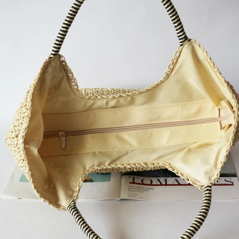 Women's Casual Summer Beach Straw Bag
