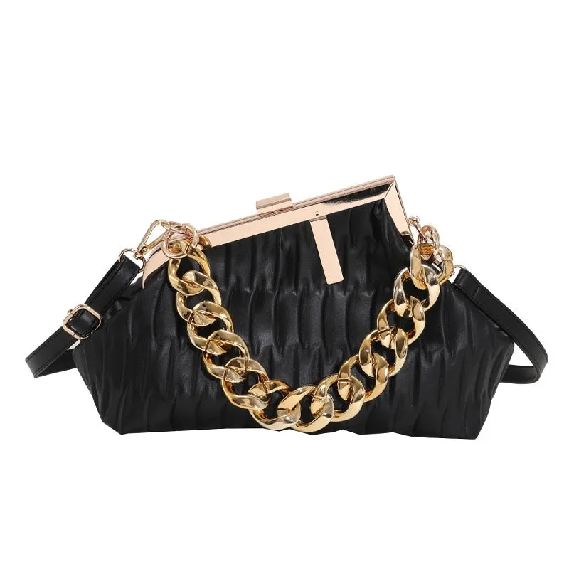 Women's Trendy Thick Chain Crossbody Bag