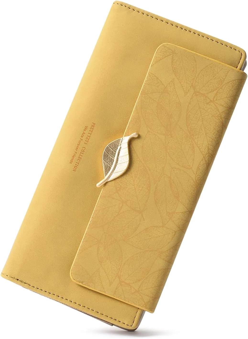 Women's Wallet Leather RFID Blocking Bifold Clutch Large Capacity Credit Card Holder with Coin Zipper Purse